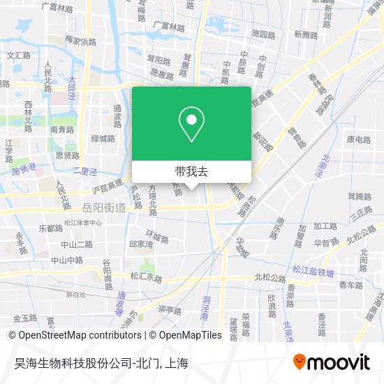 昊海生物科技股份公司-北门地图