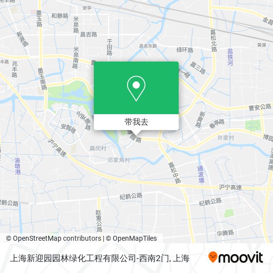 上海新迎园园林绿化工程有限公司-西南2门地图