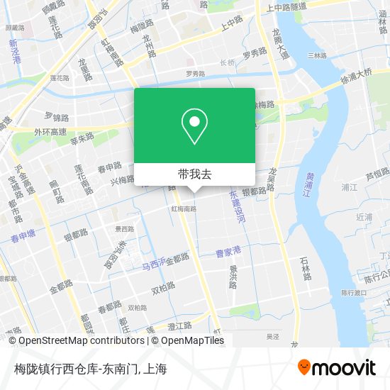 梅陇镇行西仓库-东南门地图
