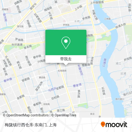 梅陇镇行西仓库-东南门地图