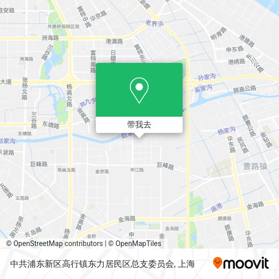 中共浦东新区高行镇东力居民区总支委员会地图