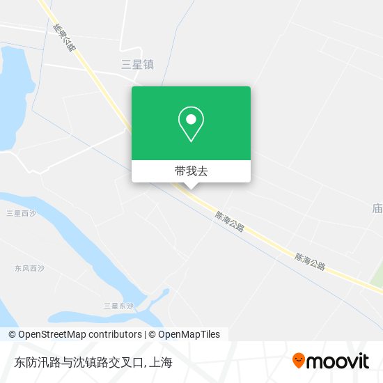 东防汛路与沈镇路交叉口地图