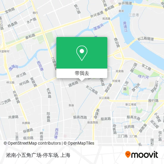 淞南小五角广场-停车场地图
