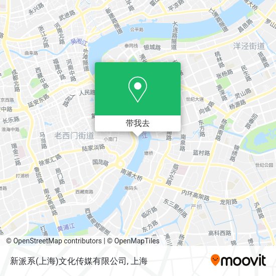 新派系(上海)文化传媒有限公司地图