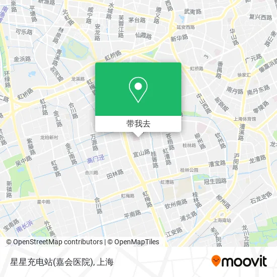 星星充电站(嘉会医院)地图