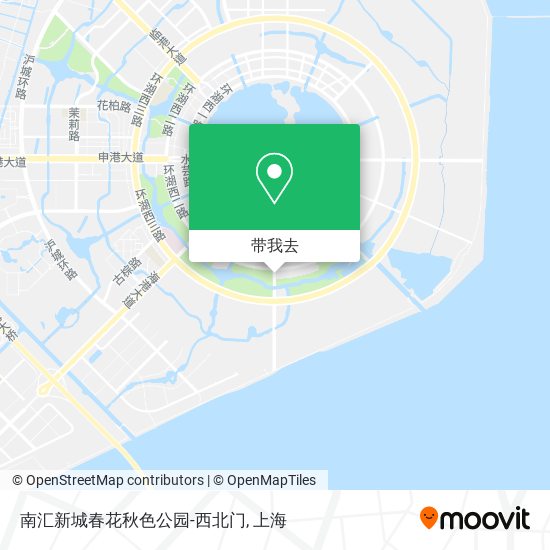 南汇新城春花秋色公园-西北门地图