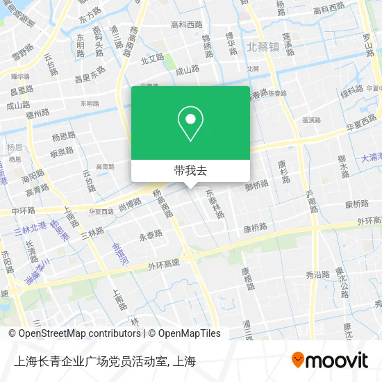 上海长青企业广场党员活动室地图