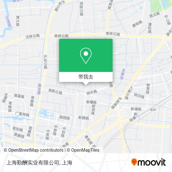 上海勤酬实业有限公司地图