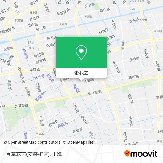 百草花艺(安盛街店)地图
