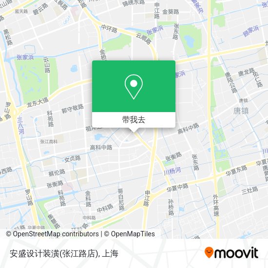 安盛设计装潢(张江路店)地图