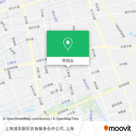 上海浦东新区饮食服务合作公司地图