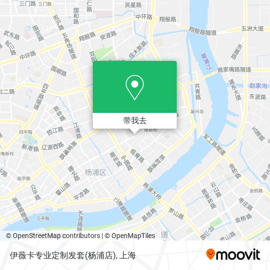 伊薇卡专业定制发套(杨浦店)地图