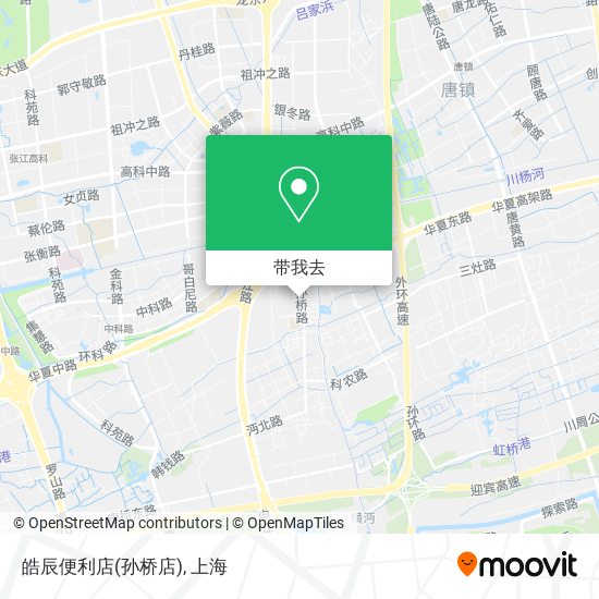 皓辰便利店(孙桥店)地图