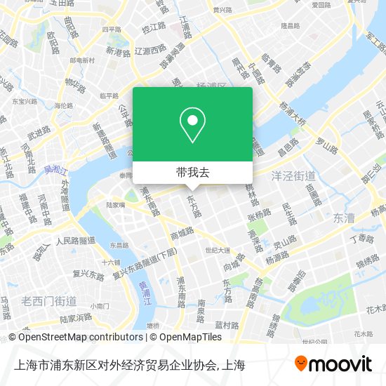 上海市浦东新区对外经济贸易企业协会地图