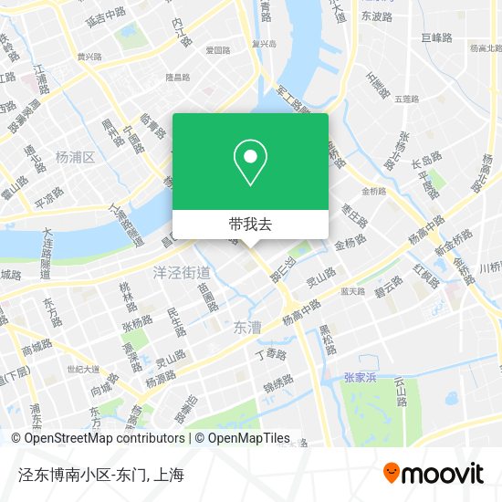 泾东博南小区-东门地图