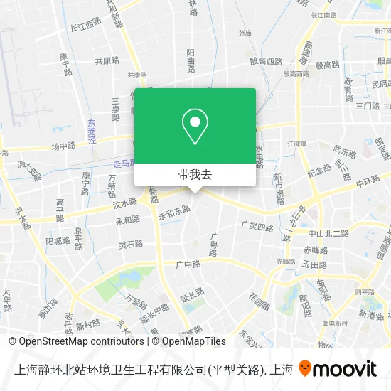 上海静环北站环境卫生工程有限公司(平型关路)地图