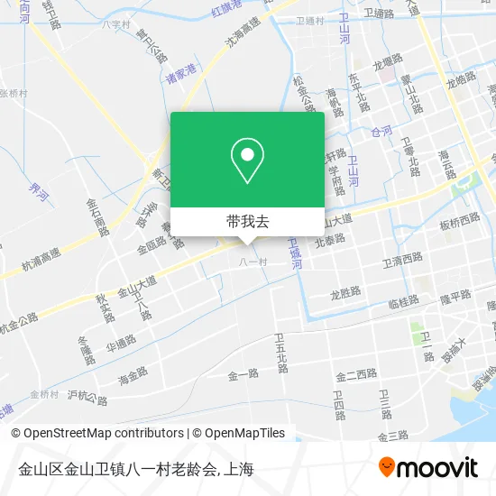 金山区金山卫镇八一村老龄会地图