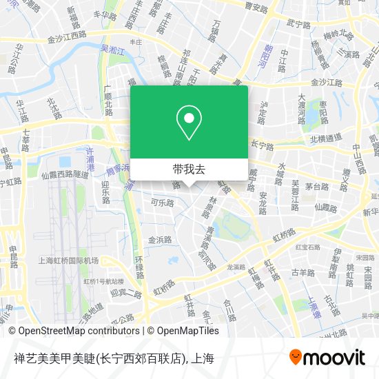 禅艺美美甲美睫(长宁西郊百联店)地图