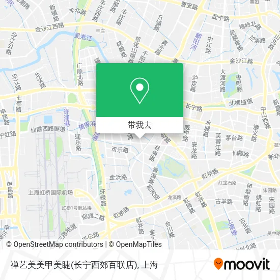 禅艺美美甲美睫(长宁西郊百联店)地图