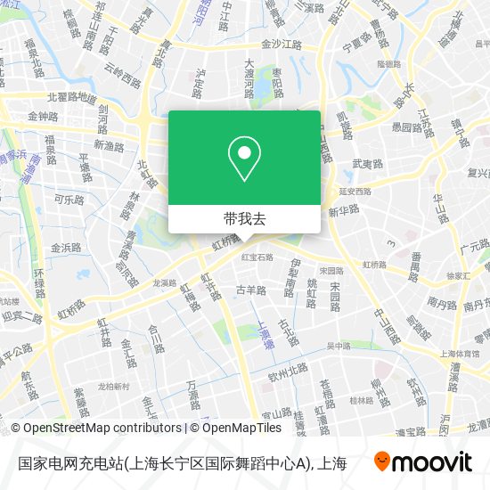 国家电网充电站(上海长宁区国际舞蹈中心A)地图