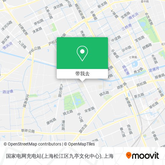 国家电网充电站(上海松江区九亭文化中心)地图