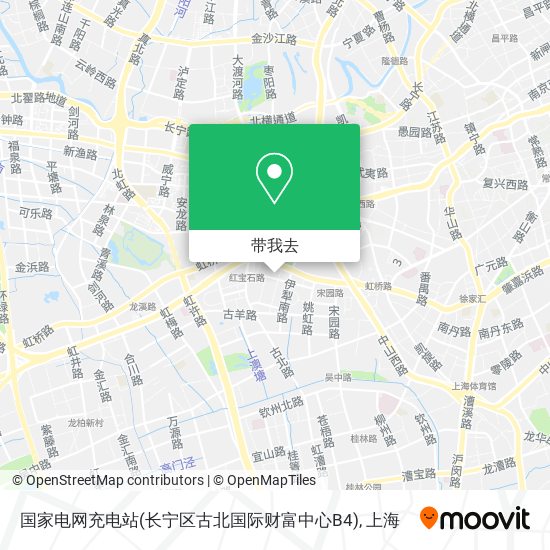 国家电网充电站(长宁区古北国际财富中心B4)地图