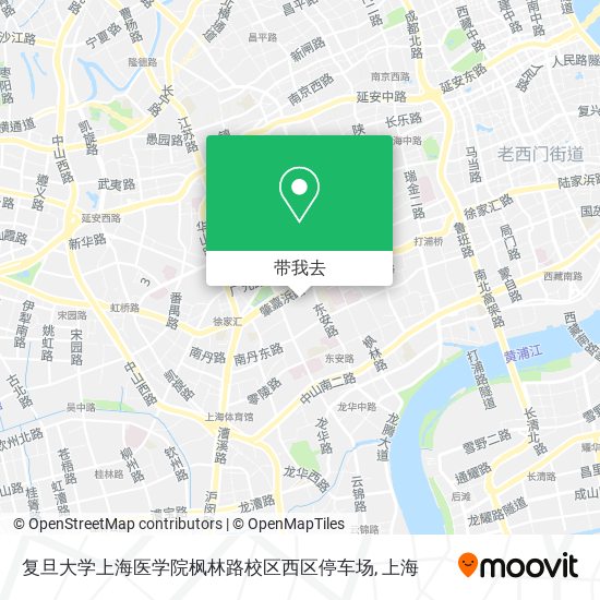 复旦大学上海医学院枫林路校区西区停车场地图