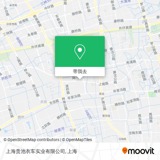 上海贵池衣车实业有限公司地图