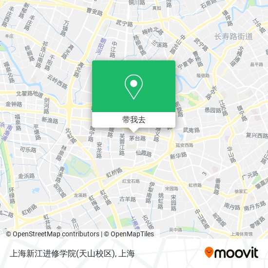 上海新江进修学院(天山校区)地图