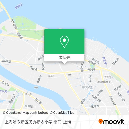 上海浦东新区民办新农小学-南门地图