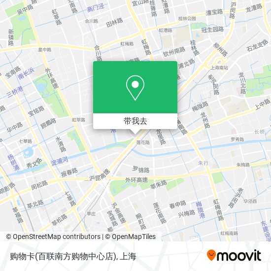 购物卡(百联南方购物中心店)地图