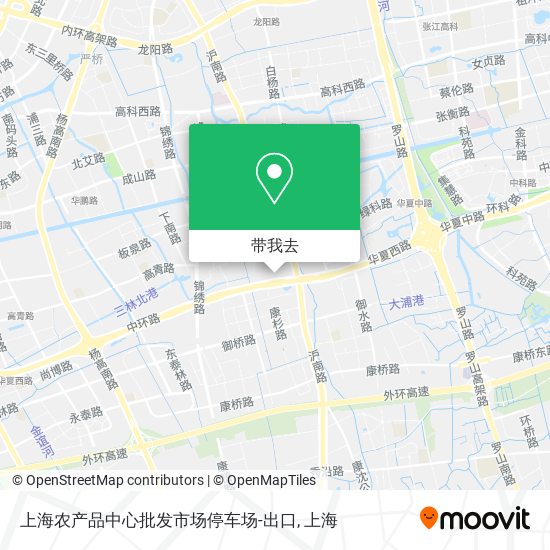 上海农产品中心批发市场停车场-出口地图