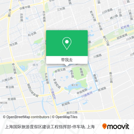 上海国际旅游度假区建设工程指挥部-停车场地图