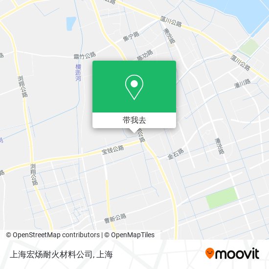 上海宏炀耐火材料公司地图