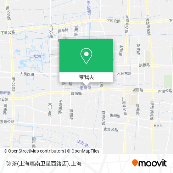 弥茶(上海惠南卫星西路店)地图