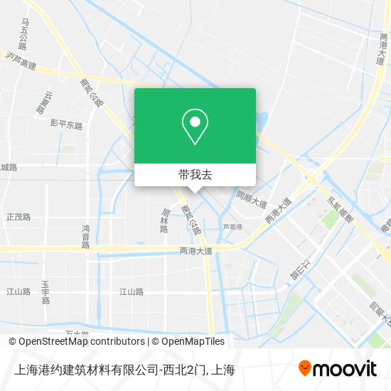 上海港约建筑材料有限公司-西北2门地图