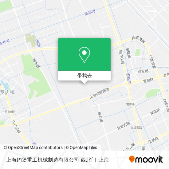 上海约堡重工机械制造有限公司-西北门地图