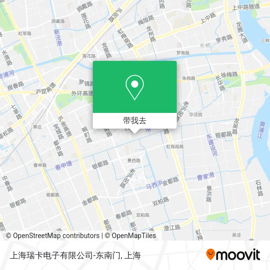 上海瑞卡电子有限公司-东南门地图