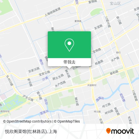 悦欣阁菜馆(红林路店)地图