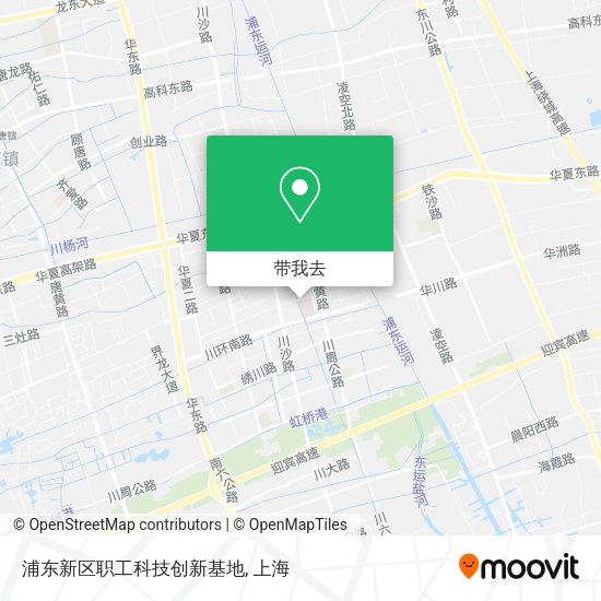 浦东新区职工科技创新基地地图