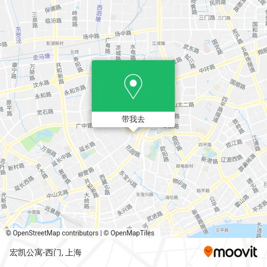 宏凯公寓-西门地图