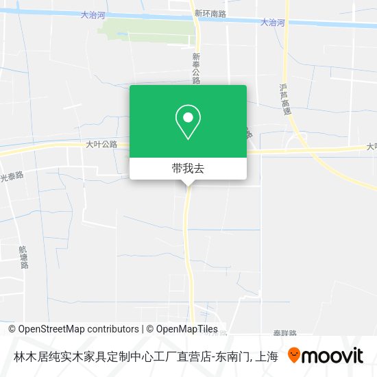 林木居纯实木家具定制中心工厂直营店-东南门地图