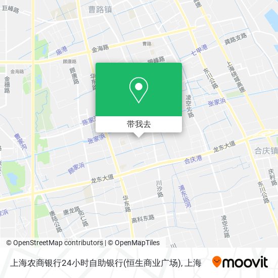 上海农商银行24小时自助银行(恒生商业广场)地图