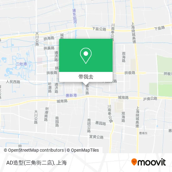 AD造型(三角街二店)地图