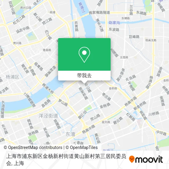 上海市浦东新区金杨新村街道黄山新村第三居民委员会地图