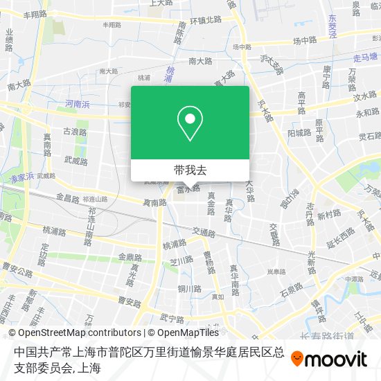 中国共产常上海市普陀区万里街道愉景华庭居民区总支部委员会地图