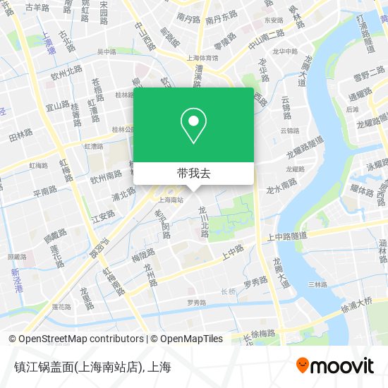 镇江锅盖面(上海南站店)地图