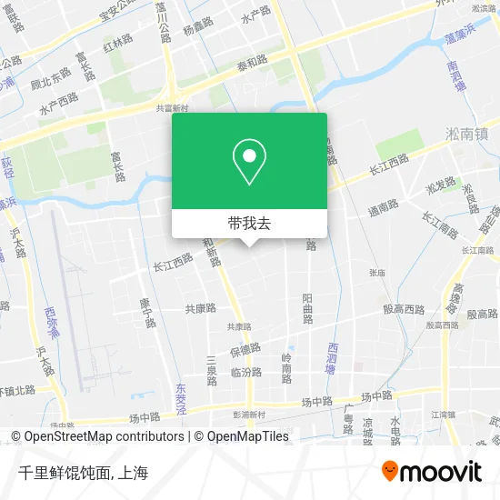 千里鲜馄饨面地图