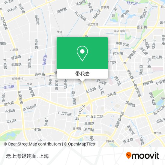 老上海馄饨面地图