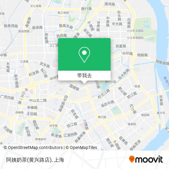 阿姨奶茶(黄兴路店)地图